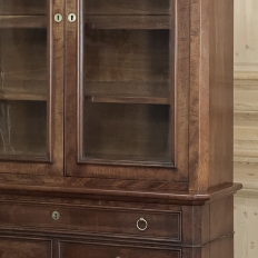 19th Century Louis Philippe Period Walnut Bookcase