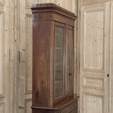 19th Century Louis Philippe Period Walnut Bookcase