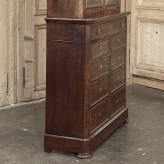 19th Century Louis Philippe Period Walnut Bookcase