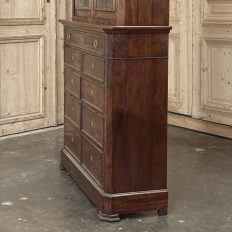 19th Century Louis Philippe Period Walnut Bookcase