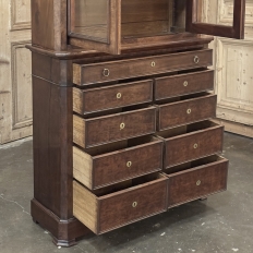 19th Century Louis Philippe Period Walnut Bookcase