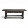 Rustic Antique Oak Coffee Table with Drawers
