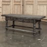 Rustic Antique Oak Coffee Table with Drawers