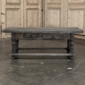 Rustic Antique Oak Coffee Table with Drawers