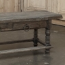 Rustic Antique Oak Coffee Table with Drawers
