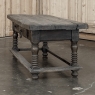 Rustic Antique Oak Coffee Table with Drawers