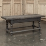 Rustic Antique Oak Coffee Table with Drawers