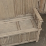 19th Century French Gothic Revival Hall Bench in Stripped Oak