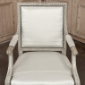 19th Century Louis XVI Painted Salon Armchair ~ Fauteuil