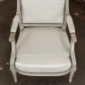 19th Century Louis XVI Painted Salon Armchair ~ Fauteuil
