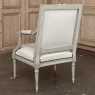19th Century Louis XVI Painted Salon Armchair ~ Fauteuil