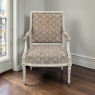 19th Century Louis XVI Painted Salon Armchair ~ Fauteuil