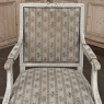 19th Century Louis XVI Painted Salon Armchair ~ Fauteuil