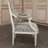 19th Century Louis XVI Painted Salon Armchair ~ Fauteuil