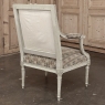 19th Century Louis XVI Painted Salon Armchair ~ Fauteuil