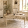 Country French Liègeois Régence Style Stripped Oak Writing Table