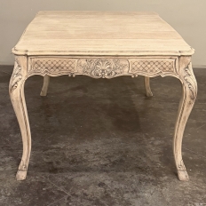 Country French Liègeois Régence Style Stripped Oak Writing Table
