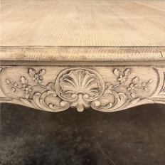Country French Liègeois Régence Style Stripped Oak Writing Table