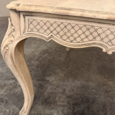Country French Liègeois Régence Style Stripped Oak Writing Table