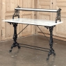 19th Century French Cast Iron Patisserie Display Table with Carrara Marble Tops