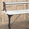 19th Century French Cast Iron Patisserie Display Table with Carrara Marble Tops