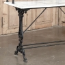 19th Century French Cast Iron Patisserie Display Table with Carrara Marble Tops
