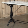 19th Century French Cast Iron Patisserie Display Table with Carrara Marble Tops