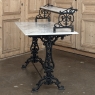 19th Century French Cast Iron Patisserie Display Table with Carrara Marble Tops