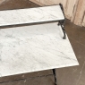 19th Century French Cast Iron Patisserie Display Table with Carrara Marble Tops