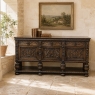 Antique French Renaissance Raised Buffet in Carved Oak