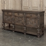 Antique French Renaissance Raised Buffet in Carved Oak
