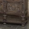 Antique French Renaissance Raised Buffet in Carved Oak
