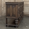Antique French Renaissance Raised Buffet in Carved Oak