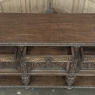 Antique French Renaissance Raised Buffet in Carved Oak