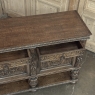 Antique French Renaissance Raised Buffet in Carved Oak