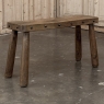 Rustic Mid-Century Brutalist Bench ~ Stool