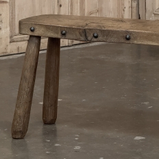 Rustic Mid-Century Brutalist Bench ~ Stool