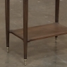 Louis XVI Mahogany Gallery Side Table with Carrara Marble Top