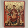 Set of Four 19th Century Russian Devotional Icons Hand Painted on Wooden Panels
