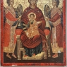 Set of Four 19th Century Russian Devotional Icons Hand Painted on Wooden Panels