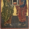 Set of Four 19th Century Russian Devotional Icons Hand Painted on Wooden Panels