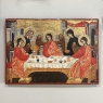 Set of Four 19th Century Russian Devotional Icons Hand Painted on Wooden Panels