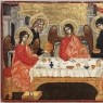 Set of Four 19th Century Russian Devotional Icons Hand Painted on Wooden Panels
