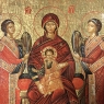 Set of Four 19th Century Russian Devotional Icons Hand Painted on Wooden Panels