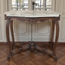 Antique French Louis XV Marble Top Center Table