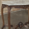 Antique French Louis XV Marble Top Center Table
