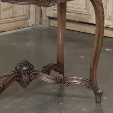 Antique French Louis XV Marble Top Center Table
