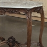 Antique French Louis XV Marble Top Center Table