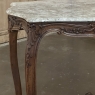 Antique French Louis XV Marble Top Center Table