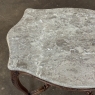 Antique French Louis XV Marble Top Center Table